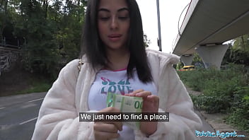 Naughty British Brunette Teen Gets Slammed By A Massive Cock After A Close Call With A Runaway Fake Taxi