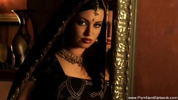 Lusty Indian Brunette Teasing Her Curves And Begging For A Hard Fucking