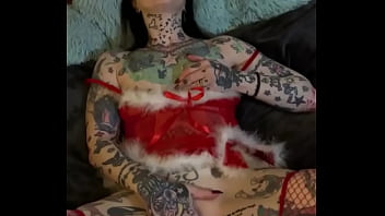Naughty Milf Climaxes Alone Under The Christmas Tree