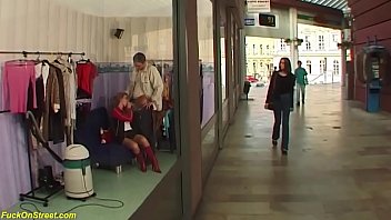 Sister Gets Her Tight Asshole Stretched Out In The Middle Of A Crowded Shopping Mall