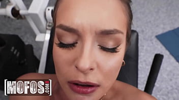 Charles Dera Can’t Take His Eyes Off Raina Rae’s Stunning Curves As She Bends Deep Into Her Yoga Poses, Leaving Him Mesmerized.