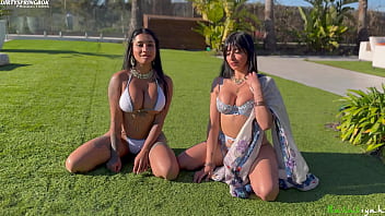 Two Ravishing Desi Beauties Savor Eid’s Delights Under The Open Sky