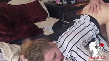 Busty Blonde Milf Gets Filled With Cum Before Cheering On Her Man’s Big Game