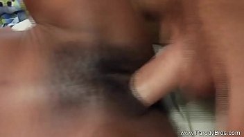 Ebony Teen With Pigtails Takes On A Pale Partner