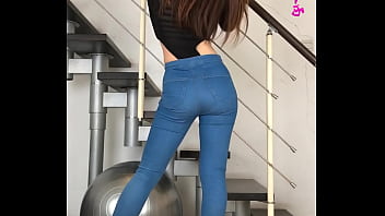 Swaying In Sinful Denim: A Dance Of Temptation