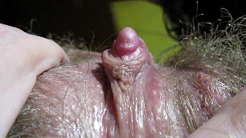 Furry Cunt Slut With A Swollen Clit Jerking Off Until She Screams And Cums