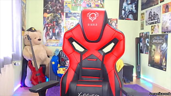 Naughty Gamer Girl Strips Down And Gets Ready For Action
