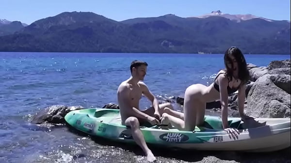 Passionate Young Lovers Interrupted On Sandy Shore – Explosive Amateur Climax