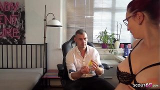 Seductive German Milf Tempts Nerdy Boy Into Filmed Fucking