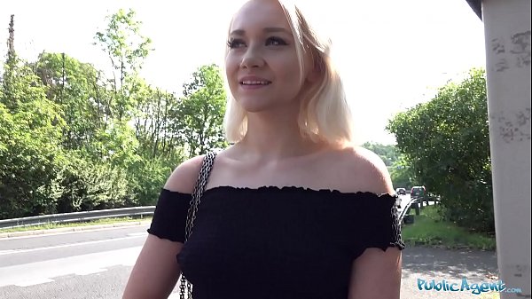 Wild Blonde Babe Marilyn Sugar Gets Ravaged By A Public Agent In The Forest