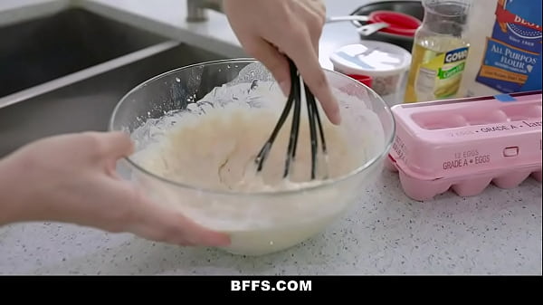 Sizzling In The Kitchen, These Naughty Teens Serve Up A Steamy Feast With A Massive Meat After Cooking.