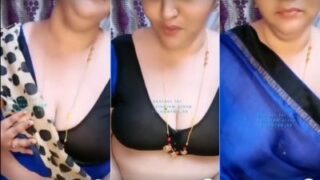 Desi Beauty Reveals Her Luscious Bare Breasts In Steamy Video