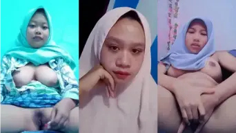 Gadis Berjilbab Nakal Mengocok Memek