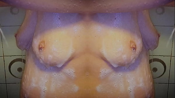 Reflection Of A Mature Goddess In The Shower