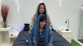 Aaliyah Yasin And Jade Presley: A Ravishing Threesome With Two Busty Arab Beauties And Their Tight, Tempting Pussies