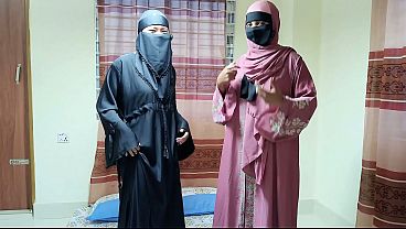 Lusty Desi Hijabi Step-sisters Crave Their Step-brother’s Thick Cock Deep In Their Tight, Dripping Cunts.