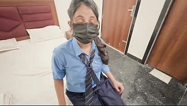 Desi Schoolgirls In Oyo Hotel Wild Hardcore Sex With Moaning Hindi Audio