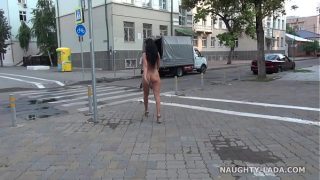 Stripped Bare And Shamelessly Exposed On The Bustling City Streets