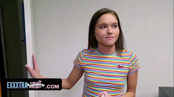 Petite Brunette Slut Sneaks Into Jock’s Dorm For A Hard, Punishing Fuck From His Massive Cock