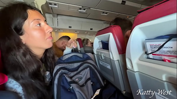 Daring Mile-high Mouth Action In A Crowded Cabin