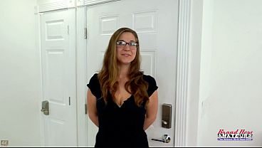 Bashful Bookworm With Fiery Locks And Thick Frames Goes Gagging For Glory