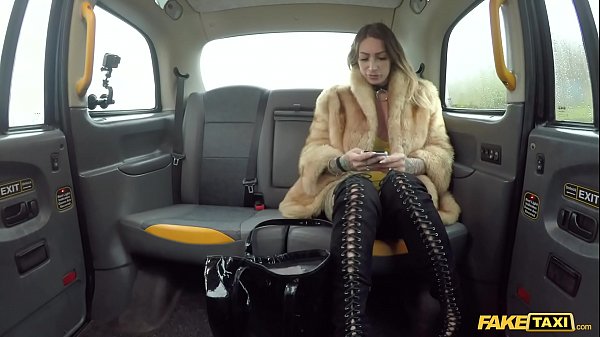Ava Austen Gets Filthy In The Back Of A Fake Taxi, Bouncing Hard On A Massive Black Toy.