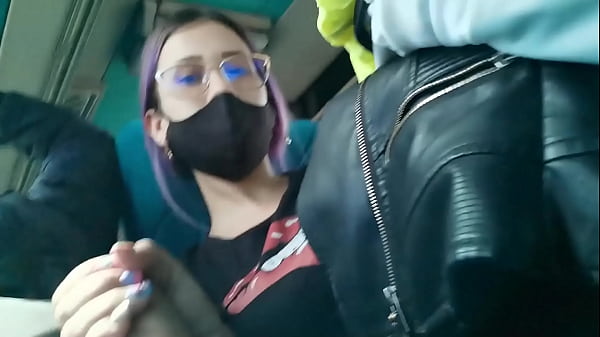 Passionate Latina Pleasures Her Man With An Intense Blowjob On A Crowded Bus From Bogota To Medellin