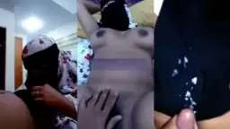 Menggoyang Paha Gadis Bercadar Di Kamar Kos