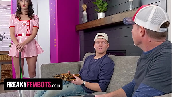 Naughty Nannybot Veronica Church Gives A Shy Boy A Hands-on Lesson In Reaching Third Base With Her Freaky Fembot Moves