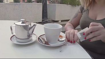 Swallowing His Dark Throbbing Cock In The Open, Then Taking His Load All Over My Greedy Ass At Home