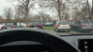 Public Parking Lot Handjob With A Stranger And A Climax On The Bus