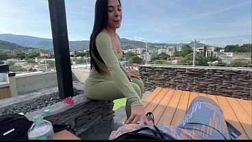 A Punto De Pillarnos Dándolo Duro En La Terraza Del ático Con La Vecina Caliente