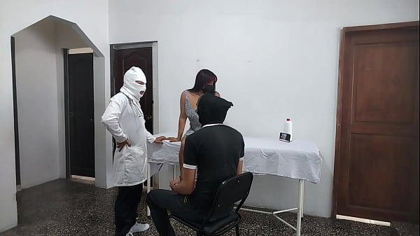 Sleazy Physician Seduces Patient On The Exam Table As Her Clueless Spouse Waits Just Beyond The Door