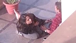 Desi College Girl Giving The Peon A Sloppy Outdoor Blowjob