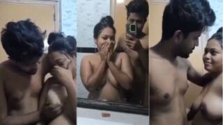 Sultry Shower Seduction With His Voluptuous Lover