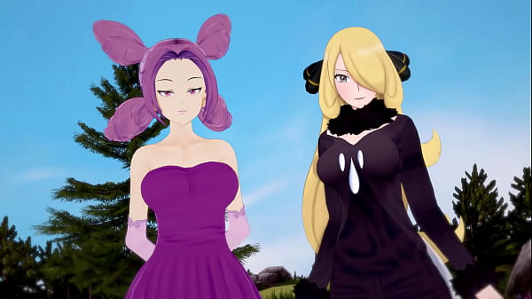 Cynthia And Fantina’s Busty Pokémon Threesome