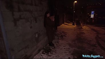 Lonely Party Girl Sneaks Away For Secret Audition – Public Agent