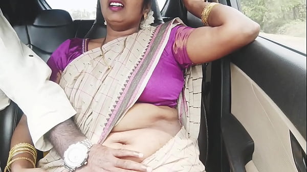 Indian Aunty And Son-in-law’s Steamy Car Ride, Dirty Telugu Whispers And Lustful Long Drive.