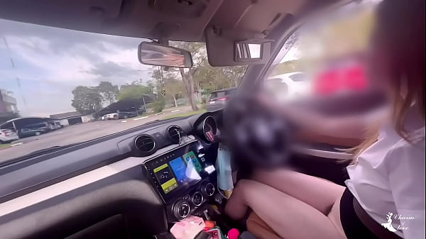 Thai Student Pleasures Herself In Front Of A Stranger Watching Outside.