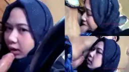 Jilbab Imut Yang Lagi Asyik Nikmatin Kontol Adek.