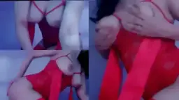 Laras Bali Tiktok Pakai Lingerie Merah Bikin Crot, Hot Banget