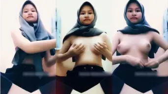 Nih Fazreen Pake Hijab Abu, Sengaja Pamer Belahan Dada Yang Bikin Panas