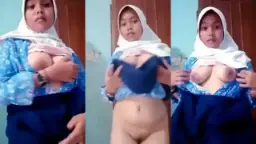 Smp Hijab Masih Pakai Seragam Sekolah, Rok Pendek Bikin Gerah, Celana Dalam Kelihatan Pas Ngangkang