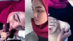 Ukhti Hijab Merah Ngecrotin Mulu