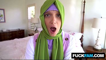 Horny Hijabi’s First Taste Of Thick Cock – Izzy Lush Takes Donnie Rock Deep
