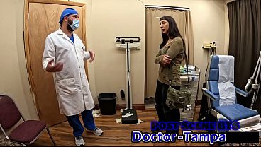 Dr Tampa Gives Selena Sativa A Deep, Thorough First Exam That Leaves Her Breathless And Dripping