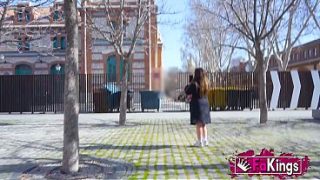 Shameless Whore Bares Her Tits On The Street, Begging For A Fat Cock To Fill Her Up. Marta Villalobos, The Corner Slut On Fakings