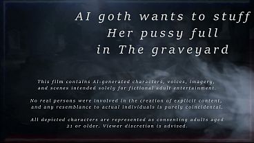 Black Angel Ravenna Craves A Filthy Graveyard Fuck, Her Wet Pussy Begging To Be Stuffed Deep