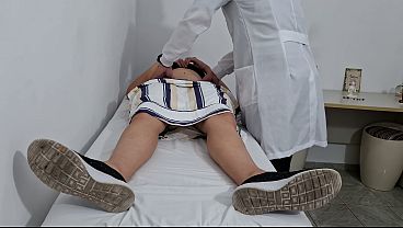 The Doctor’s Hand Glides Over Her Bare Stomach, A Slow, Probing Touch That Makes Her Breath Catch.