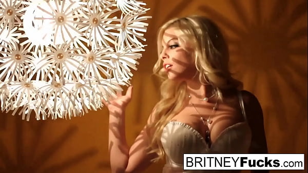 Blonde Bombshell In A Vintage Strip Tease, Working It All Alone